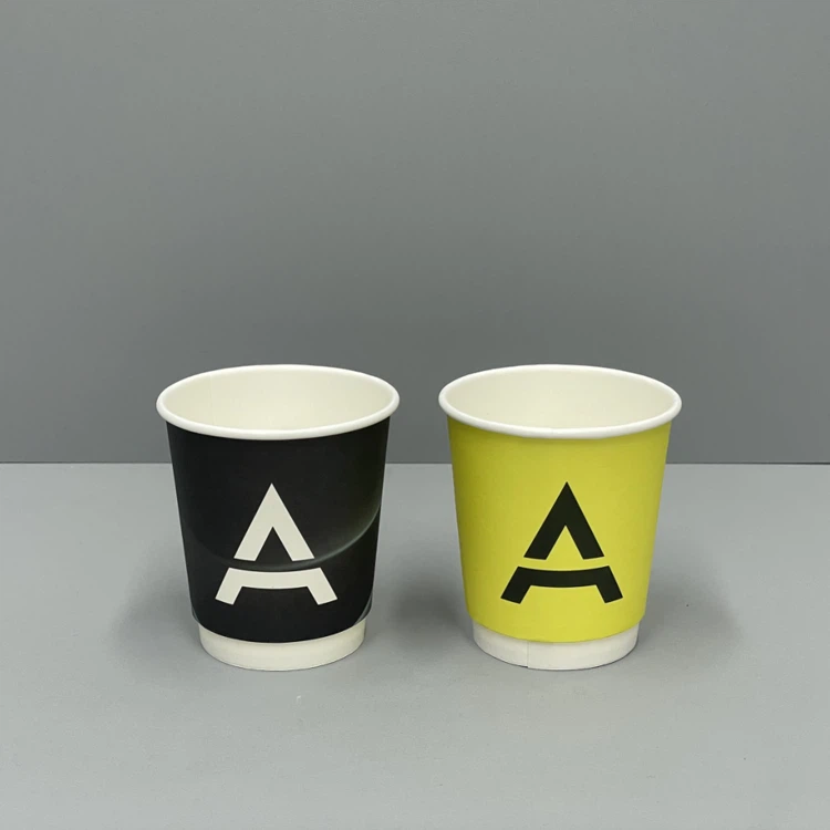 7オンス二重壁/単壁使い捨てコーヒー紙コップ